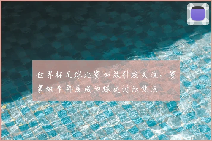 世界杯足球比赛回放引发关注,赛事细节再度成为球迷讨论焦点